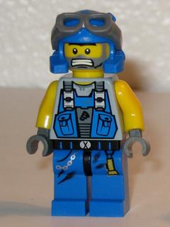 LEGO Minifigure-Power Miner: Duke, Bare Arms-Power Miners-PM018-Creative Brick Builders